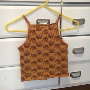 Yellow elephant crop too