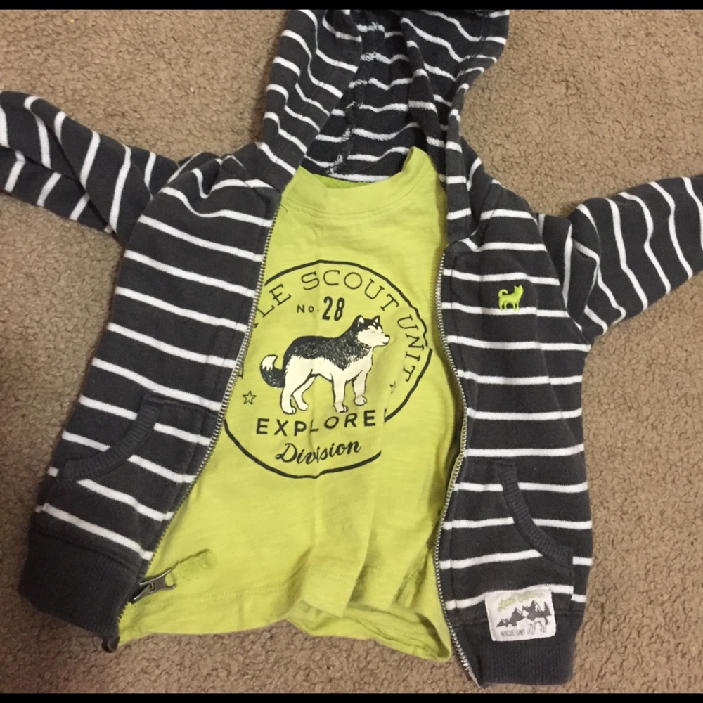 Sweater and shirt