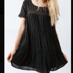 Urban Outfitters Black Babydoll Dress (S) NWOT