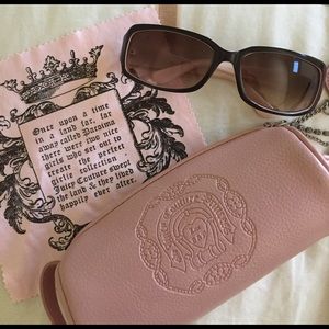 Juicy Couture Sunglasses w/ case & lens cleaner