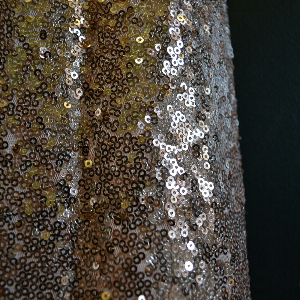 📣SALE 📣  Rose Gold Sequin Dress - Picture 3 of 4