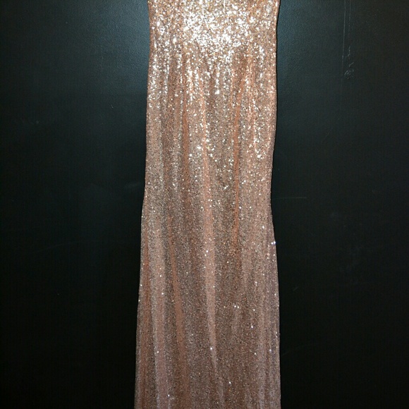 📣SALE 📣  Rose Gold Sequin Dress - Picture 2 of 4