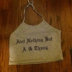 Tight fitting halter top