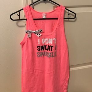Athletic Tank - I Don't Sweat I Sparkle