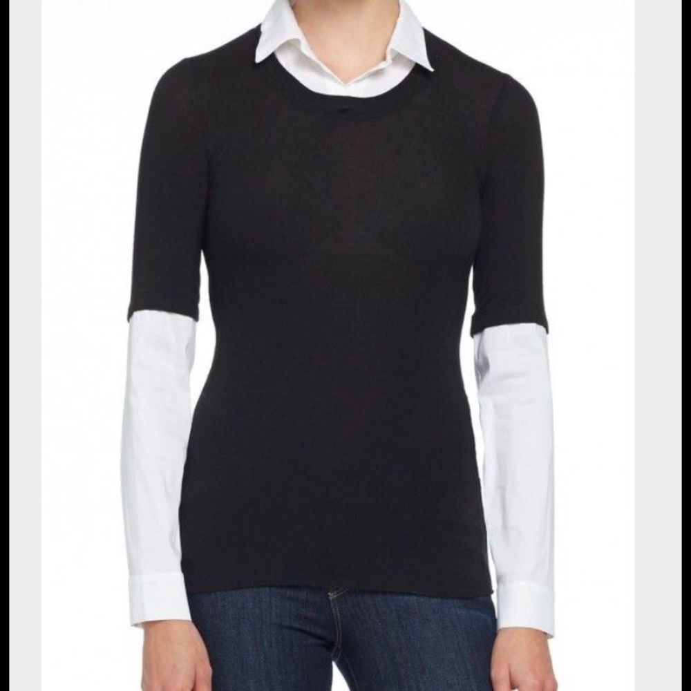Bailey 44 striped oxford layered sweater