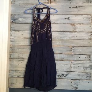 Beaded halter dress