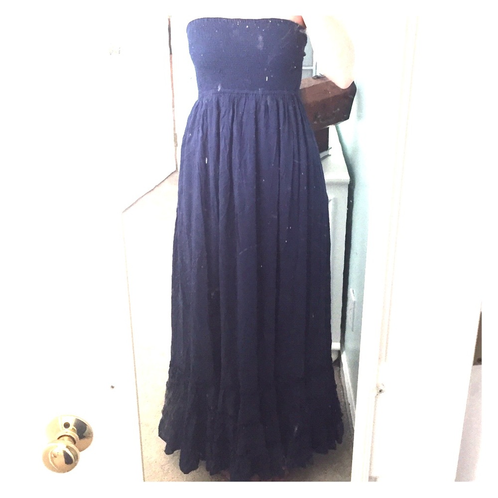Navy Blue Maxi Dress