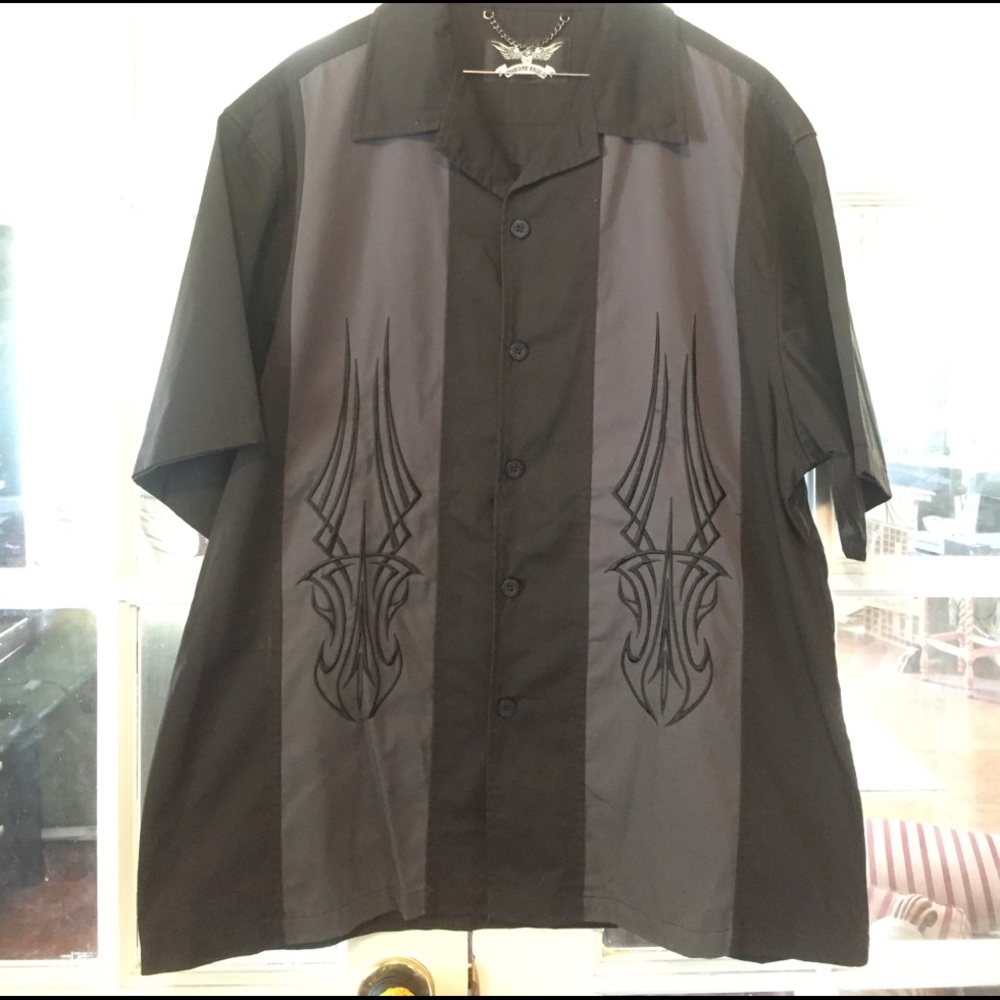 Men's Chrome Eagle Button Down