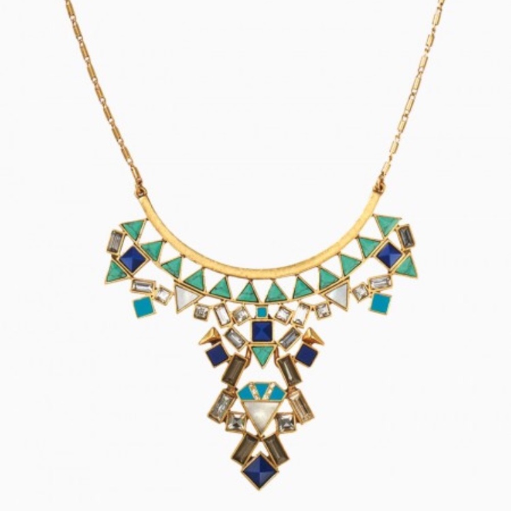 Stella & Dot Stone Tile Necklace - NWT