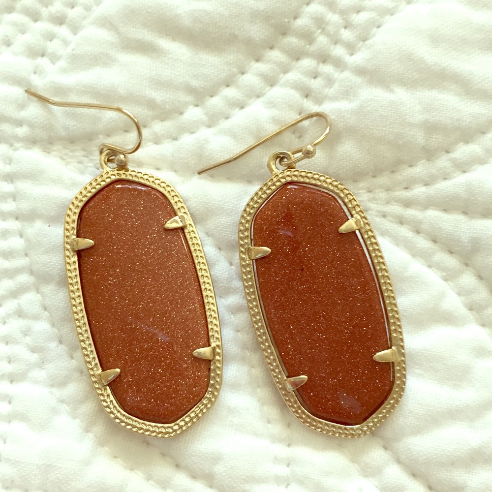 Kendra Scott Elle Earings in Goldstone