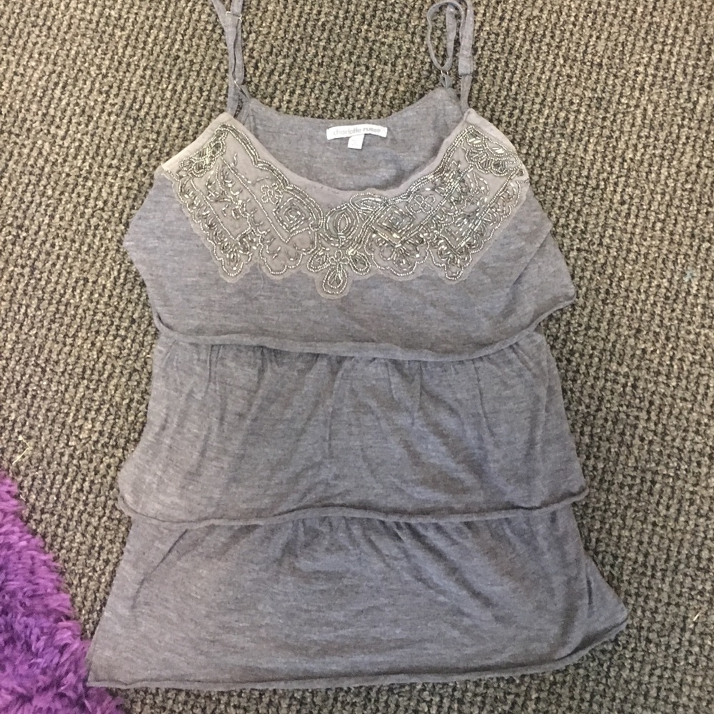 Beaded Ruffle top