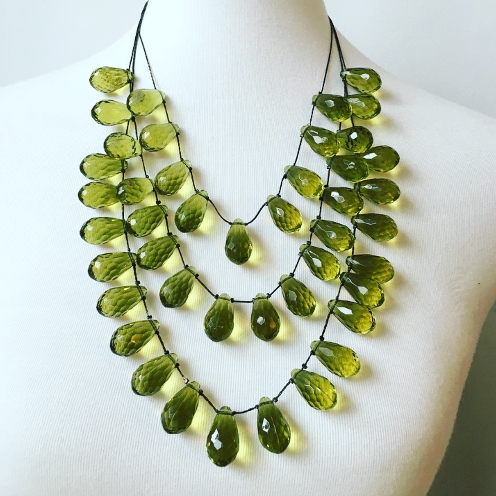Green Tiered Necklace