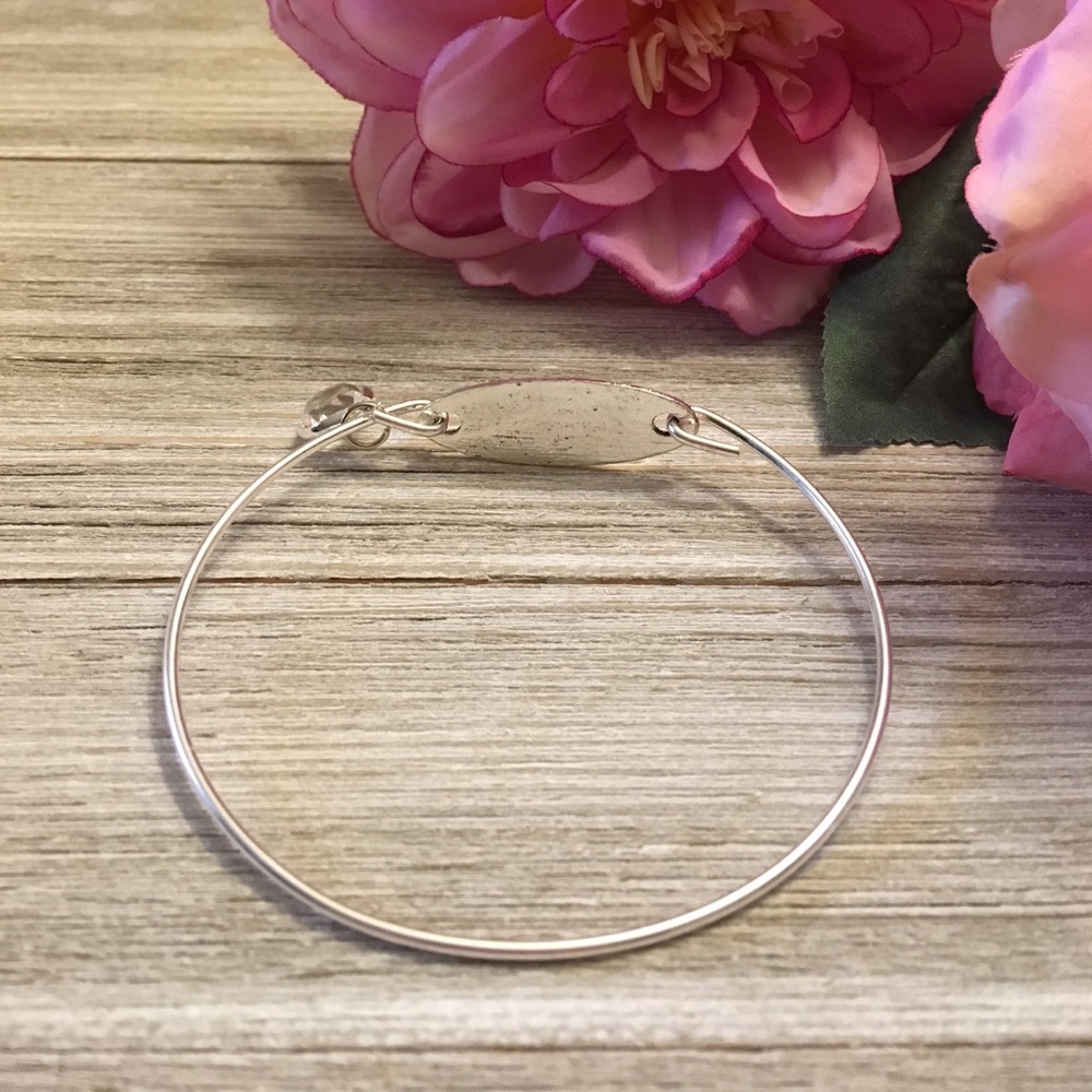Hide Your Crazy Charm Bangle Bracelet - Picture 2 of 3