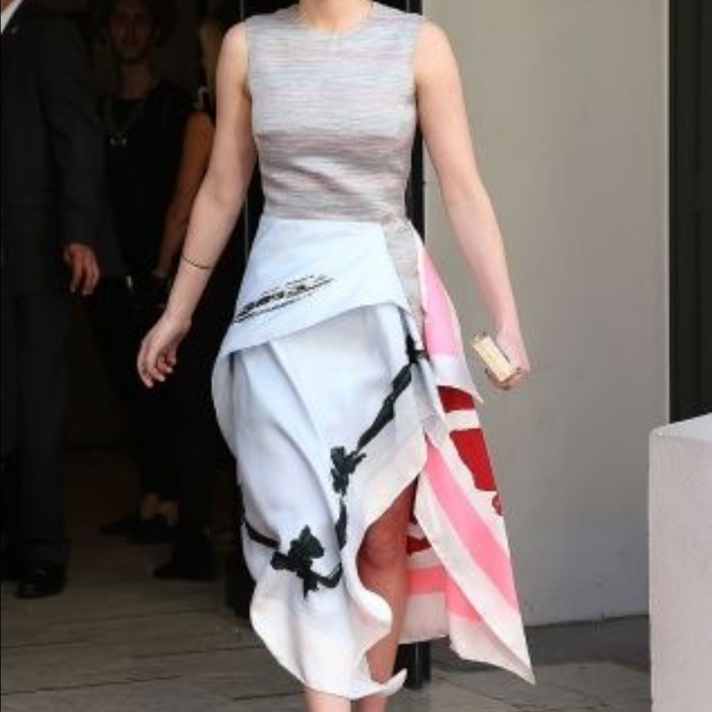 Dior Cruise 2015 Silk scarf dress | Size 36