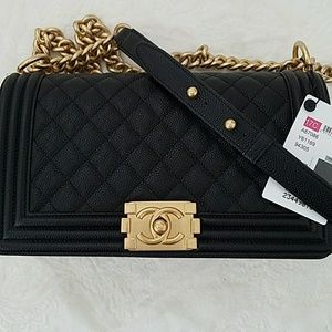 ❌SOLD❌CHANEL BOY BAG IN BLACK Caviar