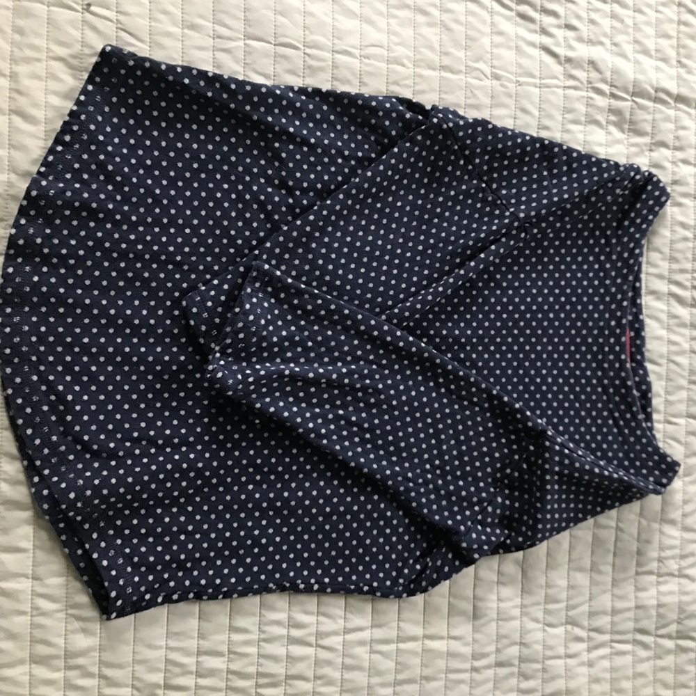 Navy polka dot top from Boden