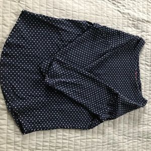 Navy polka dot top from Boden