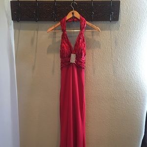 Red gown