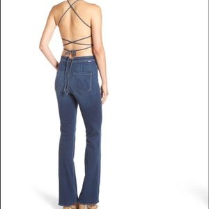 mother tie back jumpsuit