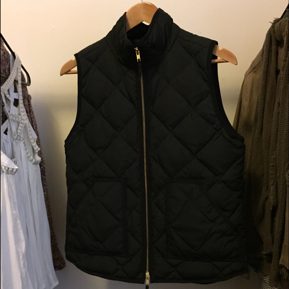 J crew black vest