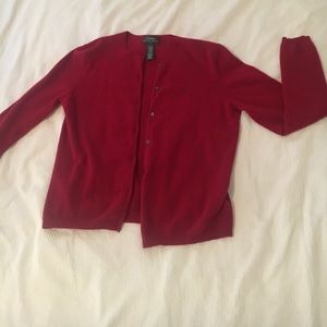 Wool/cashmere cardigan