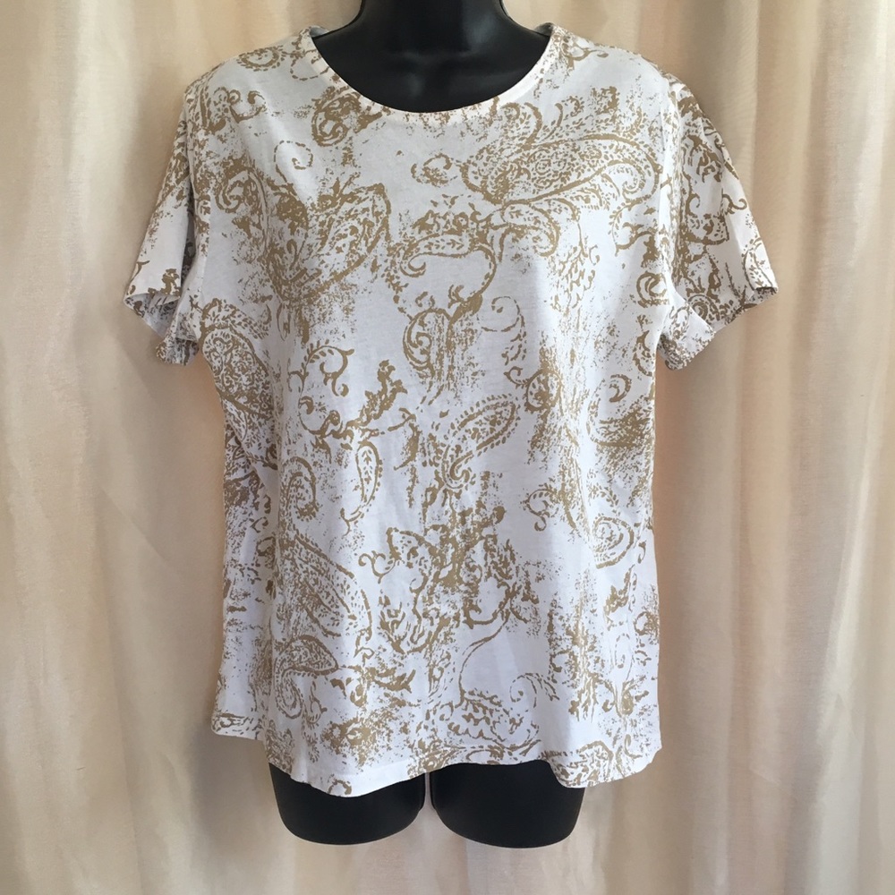 Lauren Ralph Lauren Design Top 💯% Cotton~Large - Picture 1 of 4
