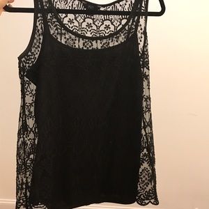 💥 Black lace top