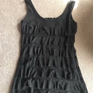 ISLE - Ruffle Velvet Mini Dress - MEDIUM