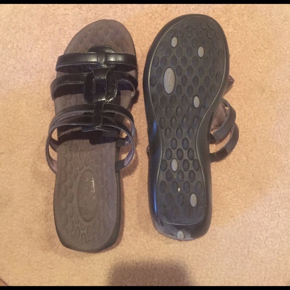 Privo by Clarks black sandals.  Size 8