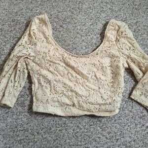 Lace crop top