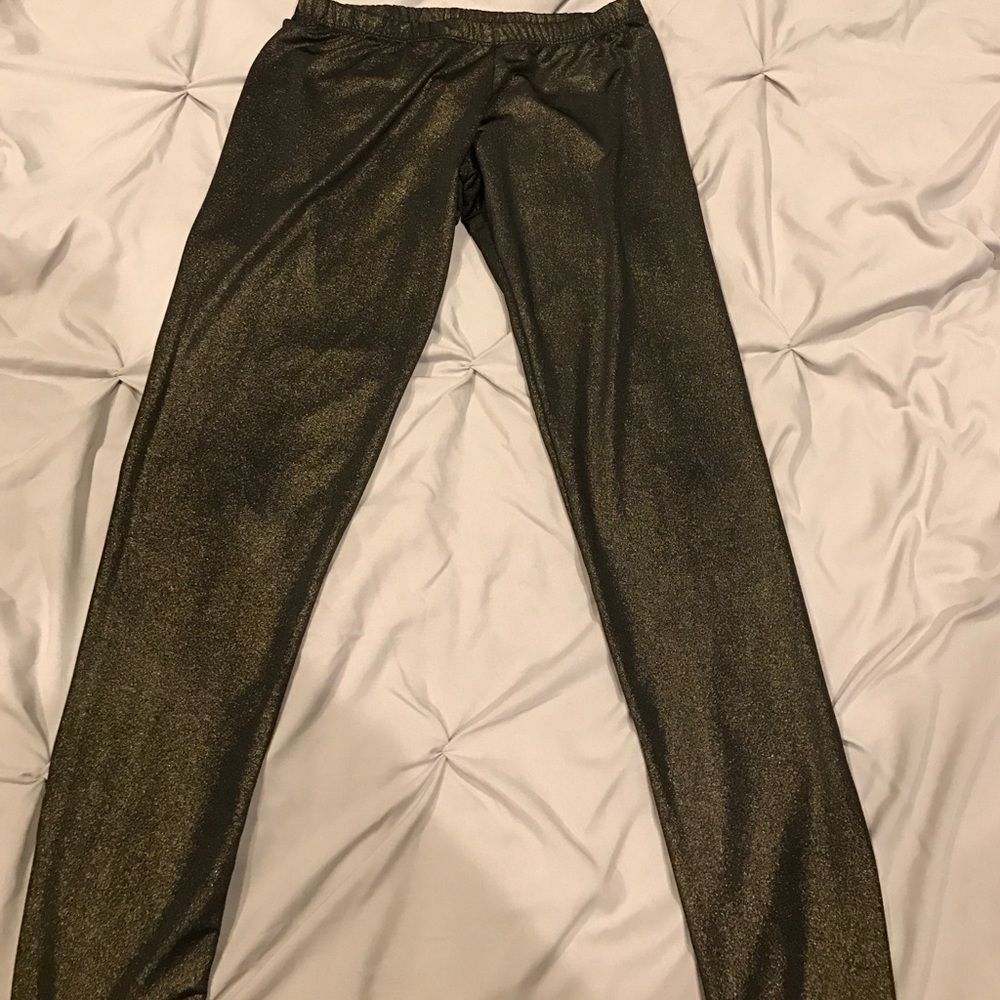 !!5 for $25!! Shiny gold leggings