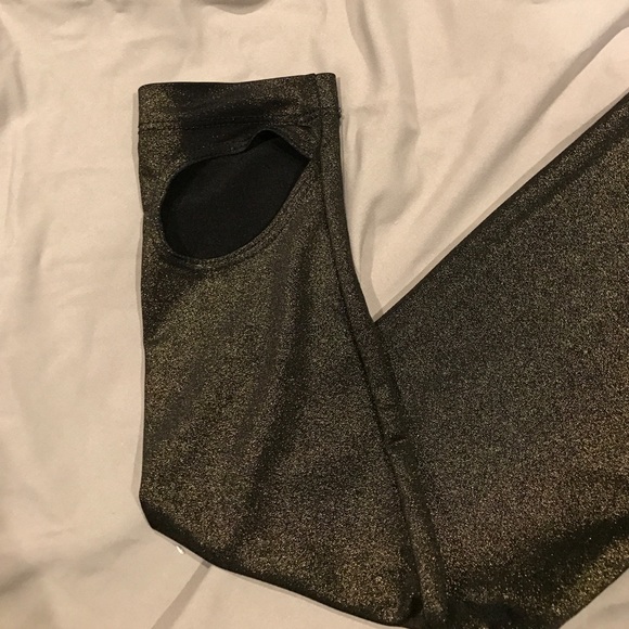 !!5 for $25!! Shiny gold leggings - Picture 2 of 2