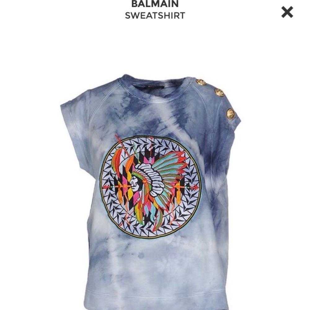 Balmain indian top. Size 38 (medium)