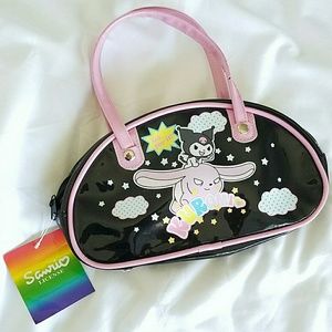 Licensed Sanrio Kuromi mini bowler bag purse