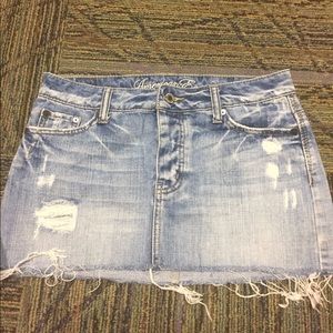 American Eagle jean mini skirt.