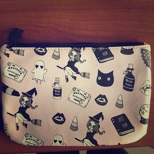 Halloween inspired makeup pouch