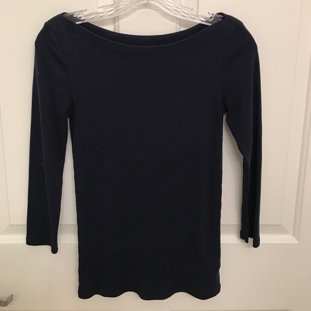 Gap 'Bowery' Super Soft Boatneck 3/4 Sleeve Top