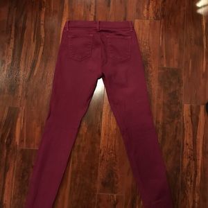 J Brand Maroon Jeans