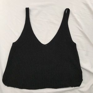 American Apparel Size xs/s black woven tank top