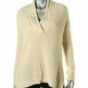 Ralph Lauren cream shawl collar sweater