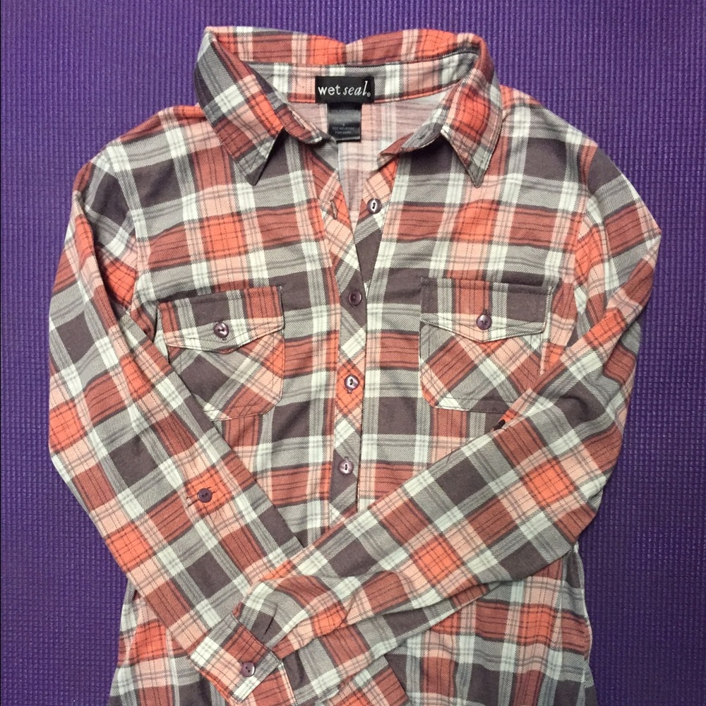 Wet Seal light weight flannel shirt