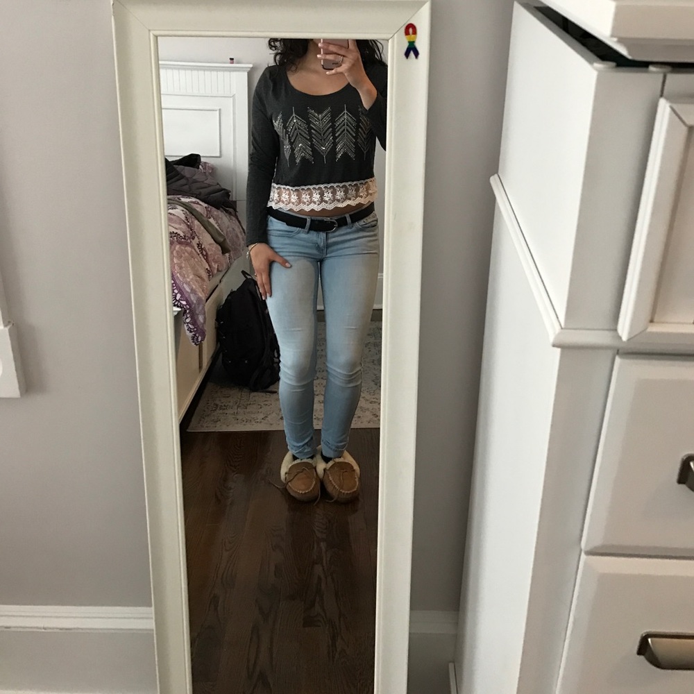Long sleeve crop top!