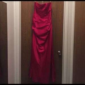 Bright Red Strapless Formal Dress Sz. 4