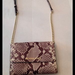 Michael Kors Authentic Snake Print Crossbody Bag