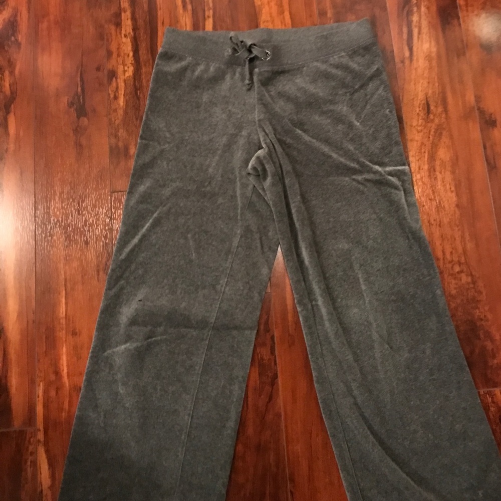 Grey Juice Velour Sweatpants