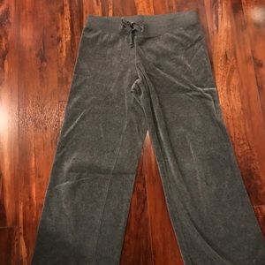 Grey Juice Velour Sweatpants