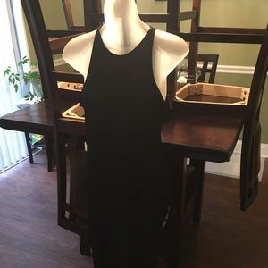 BLK sleek body-con dress w/cut-out  design/oneside