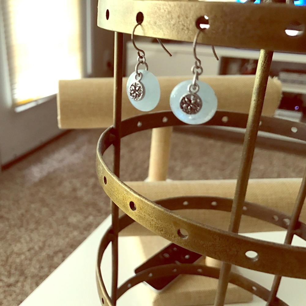 Light blue earrings