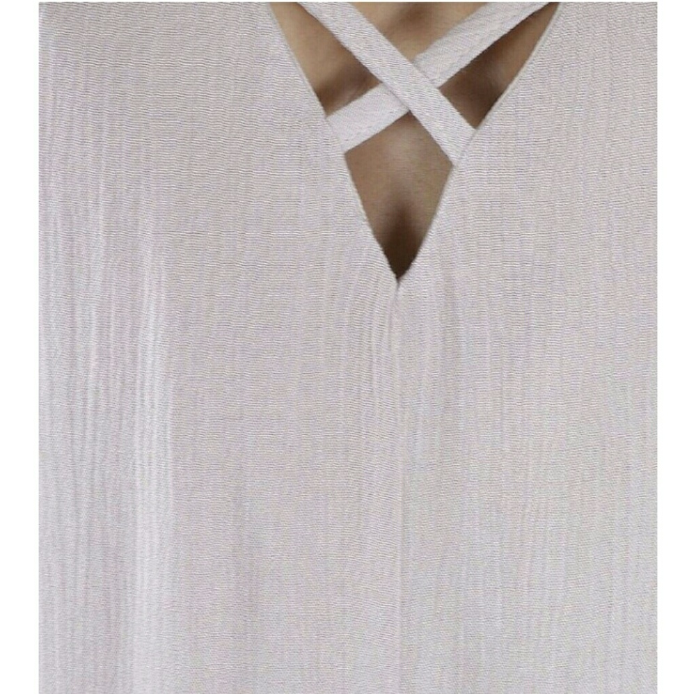 2 LEFT🌼Beautiful Blush Criss Cross Romper - Picture 4 of 4