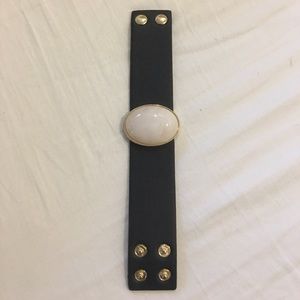 Leather like cuff bracelet